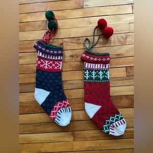 Knit Fair Isle style stockings